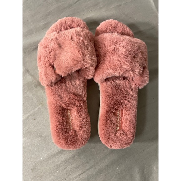 KOOLABURRA by UGG Furry Fuzzy Slides Slippers Pink Comfort Women's Size 9 - Picture 4 of 8